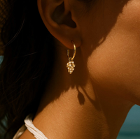 DAINTY LONDON LYRA HOOP EARRINGS