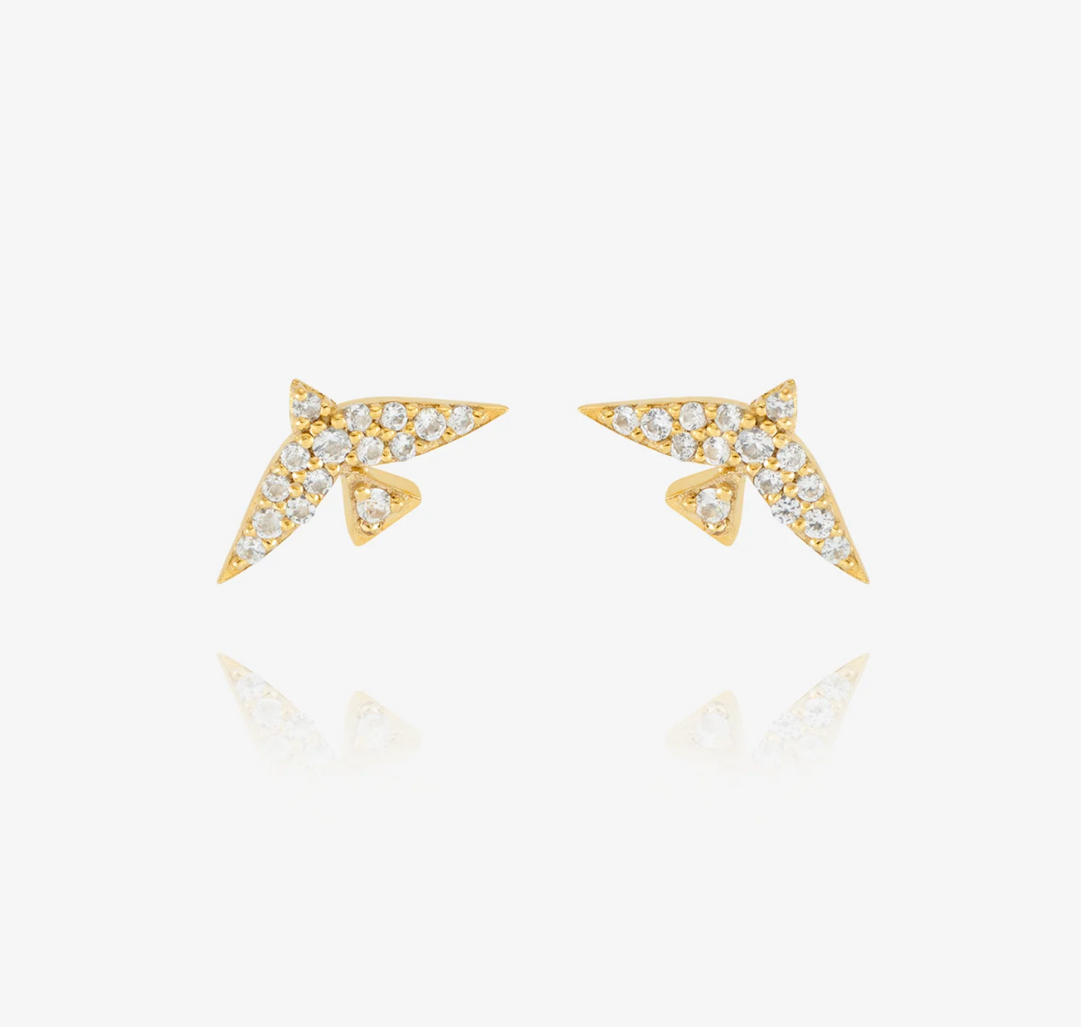 RACHEL JACKSON PAVE BIRD STUD EARRINGS