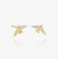 RACHEL JACKSON PAVE BIRD STUD EARRINGS
