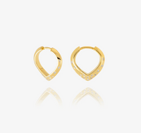 RACHEL JACKSON SMALL IMAGINE WHITE SAPPHIRE HUGGIE HOOP EARRINGS