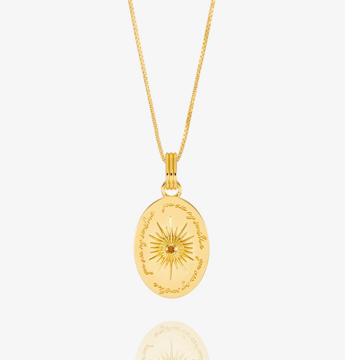 RACHEL JACKSON YOU ARE MY SUNSHINE CITRINE NECKLACE