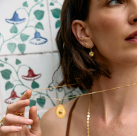 RACHEL JACKSON YOU ARE MY SUNSHINE CITRINE HUGGIE HOOP EARRINGS