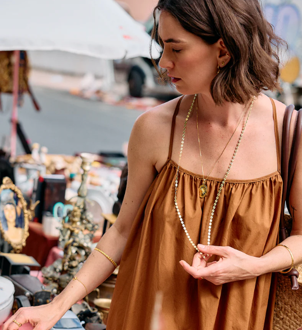 RACHEL JACKSON LONG SUNBURST CHAIN NECKLACE