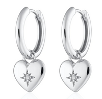 SCREAM PRETTY HANNAH MARTIN PUFFED HEART EARRINGS