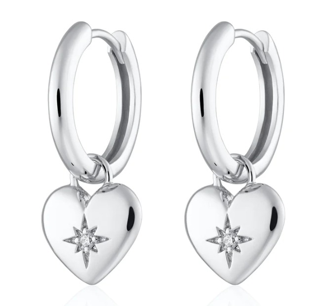 SCREAM PRETTY HANNAH MARTIN PUFFED HEART EARRINGS