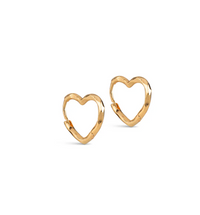 ENAMEL COPENHAGEN ORGANIC HEART SMALL HOOPS