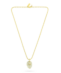 TALIS CHAINS PROTECTIVE HAND LABRADORITE PENDANT NECKLACE