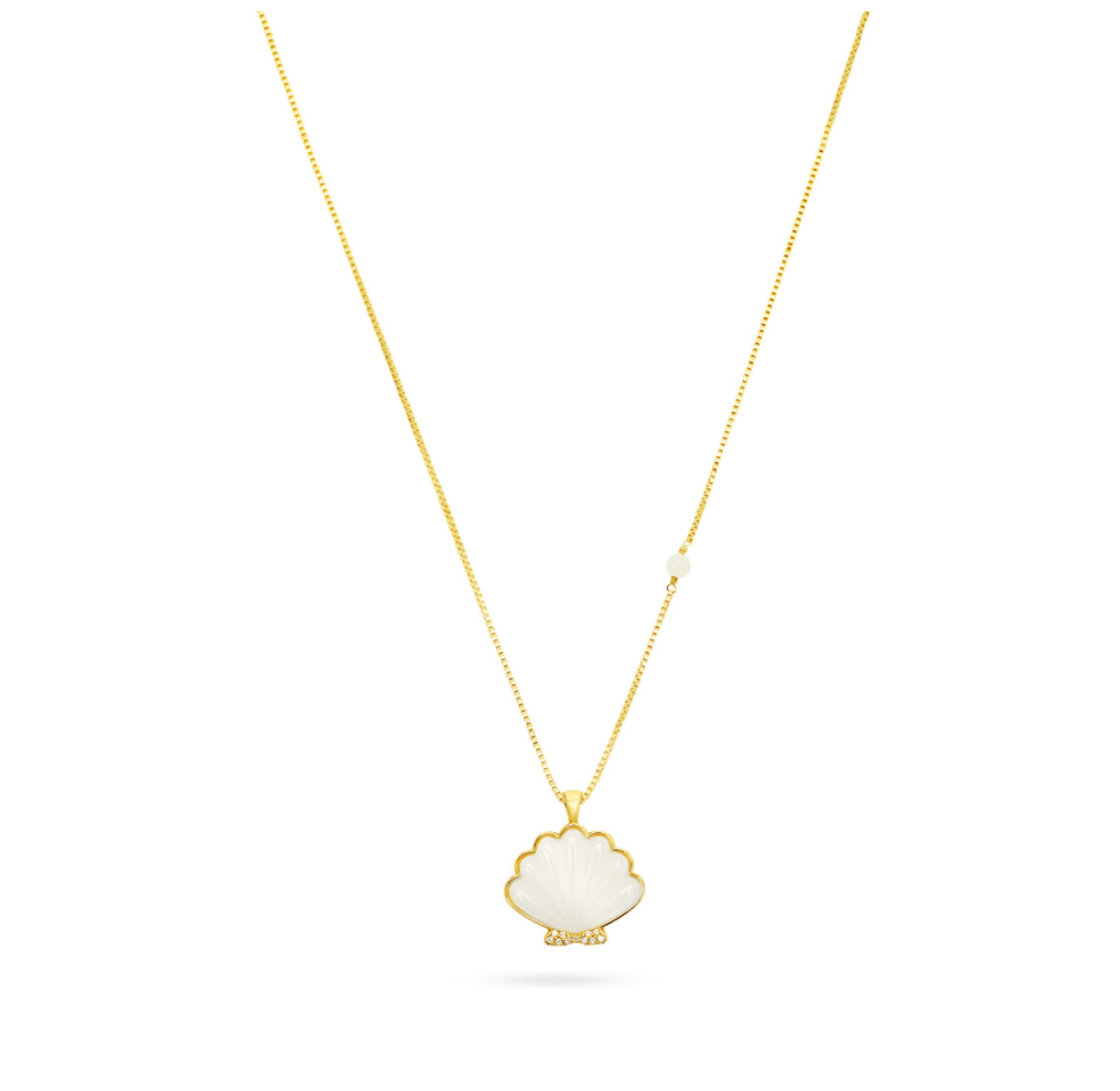TALIS CHAINS SHELL MOTHER OF PEARL PENDANT NECKLACE