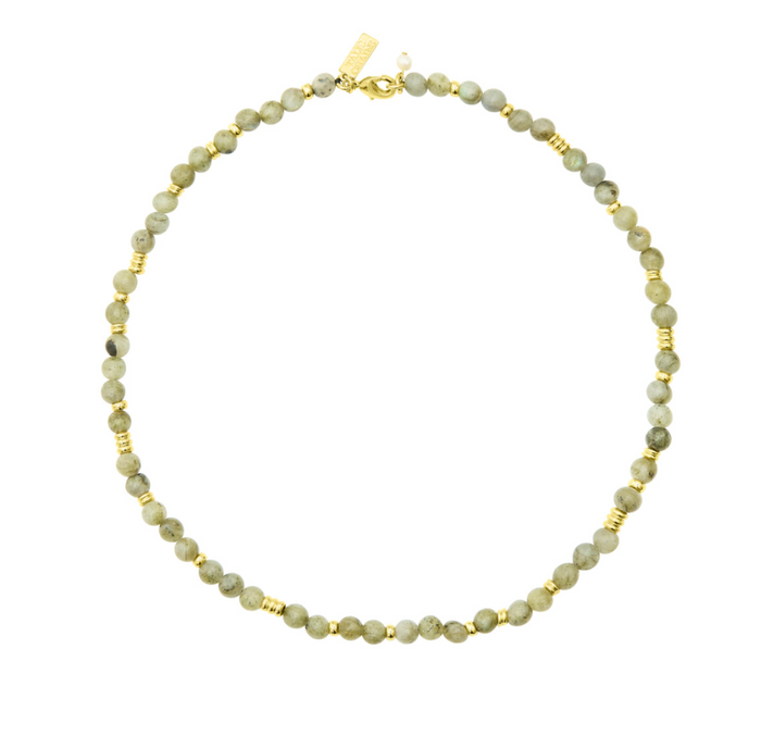 TALIS CHAINS JAIPUR CHOKER LABRADORITE NECKLACE