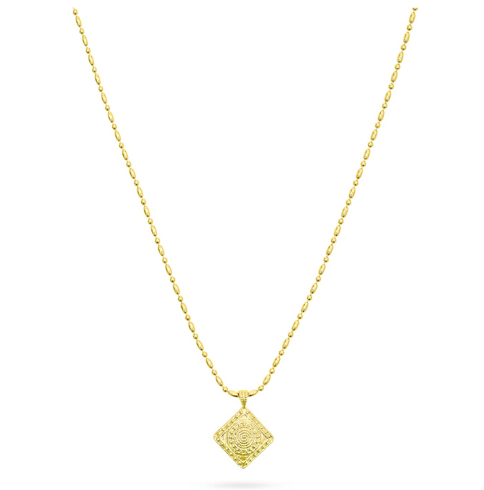 TALIS CHAINS SOLAR ECLIPSE PENDANT NECKLACE