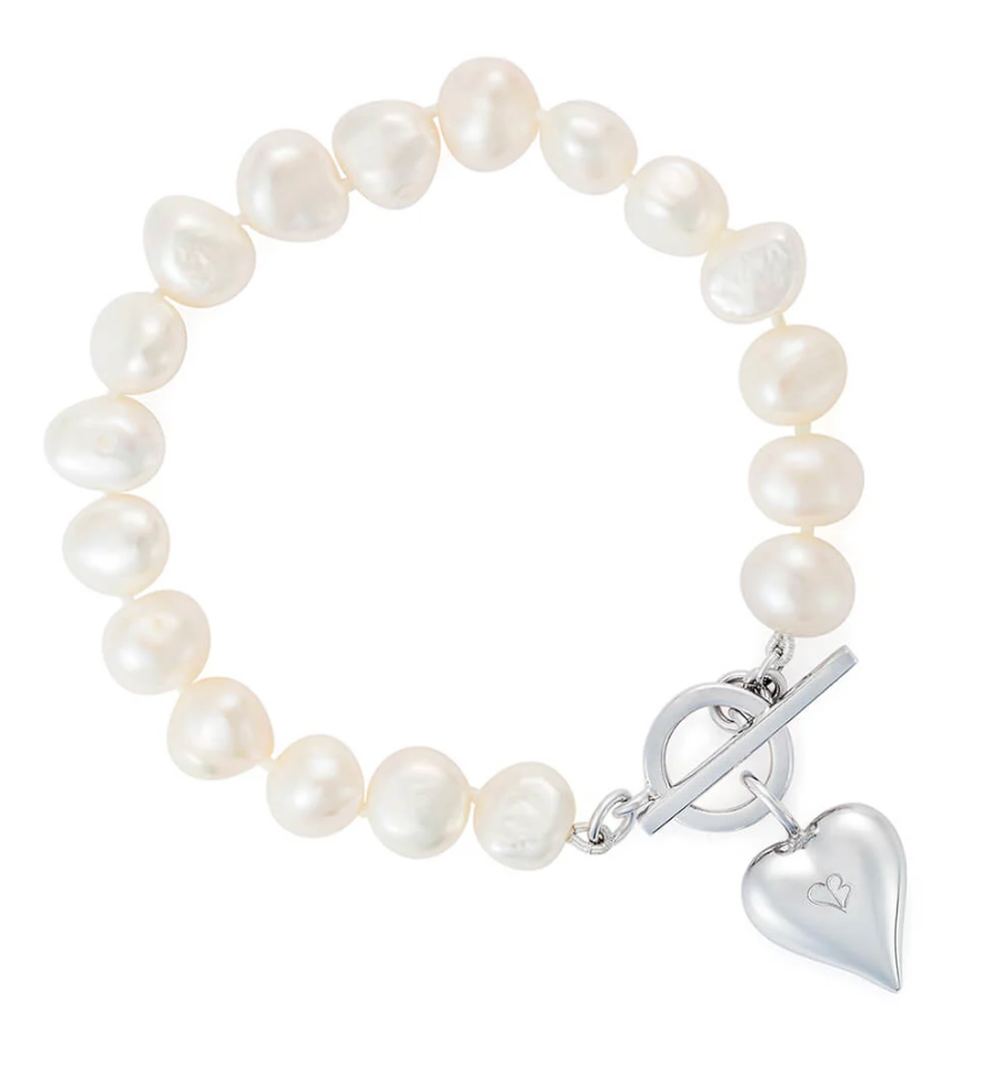 CLAUDIA BRADBY SIGNATURE HEART PEARL BRACELET
