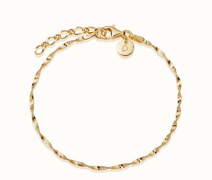DAISY LONDON HELIX TWISTED CHAIN BRACELET