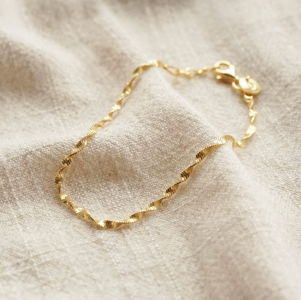 DAISY LONDON HELIX TWISTED CHAIN BRACELET
