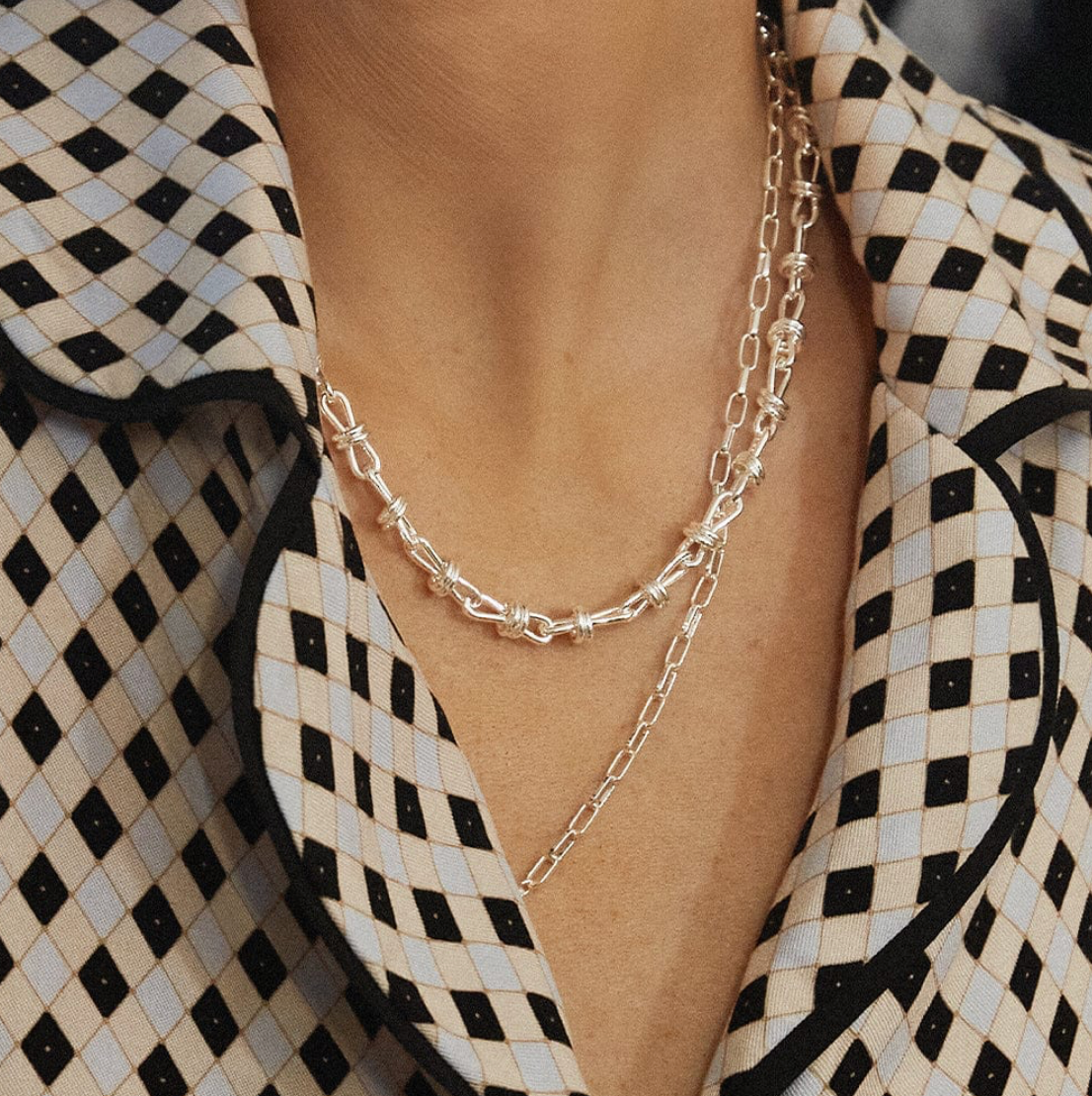 DAISY LONDON POLLY KNOT CHAIN NECKLACE