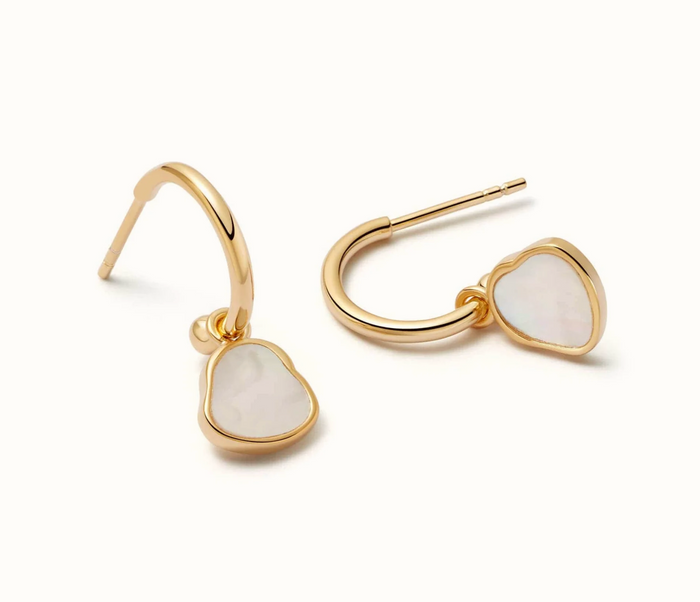 DAISY LONDON MOTHER OF PEARL DROP EARRINGS
