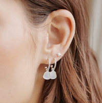 DAISY LONDON MOTHER OF PEARL DROP EARRINGS