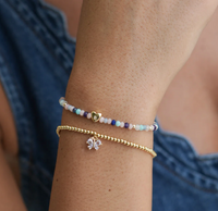 ESTELLA BARTLETT PASTEL GEMSTONE CZ HEART AMELIA BRACELET