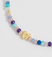 ESTELLA BARTLETT PASTEL GEMSTONE CZ HEART AMELIA BRACELET