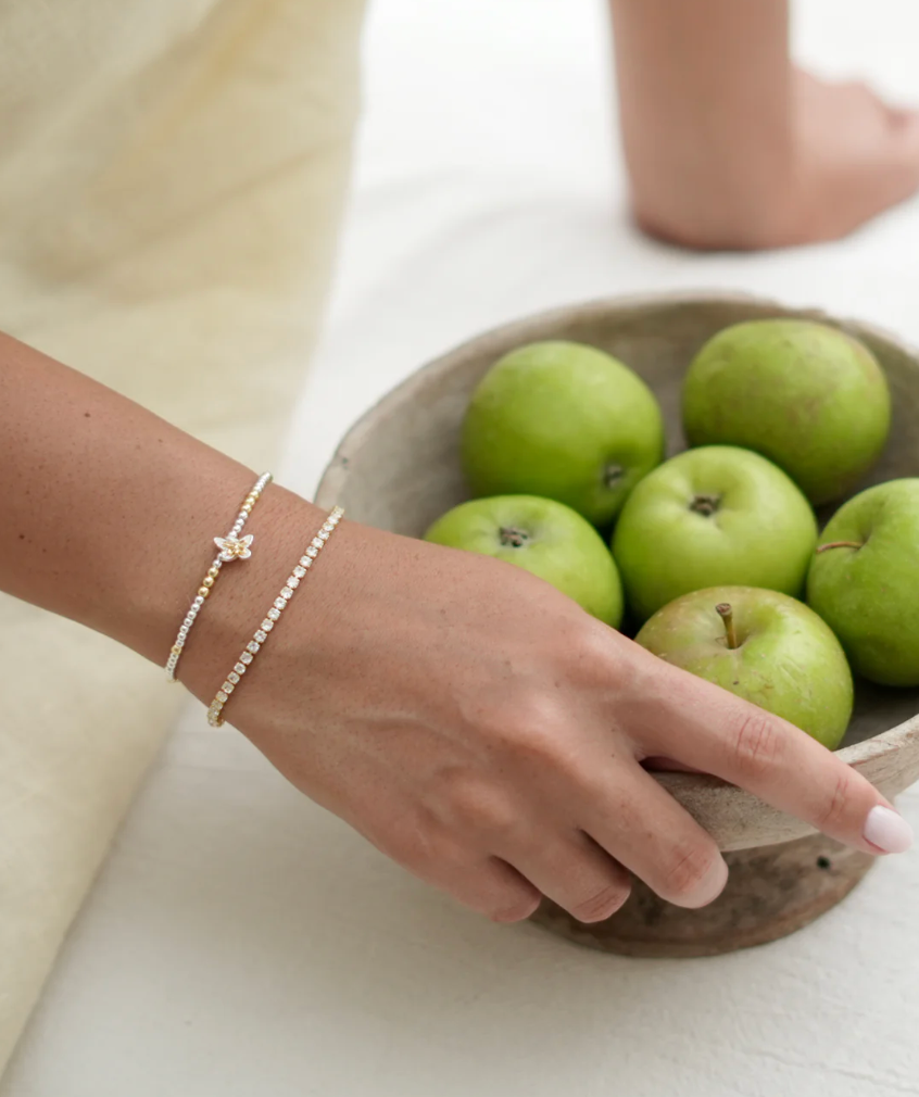 ESTELLA BARTLETT MIXED METAL BUTTERFLY SIENNA BRACELET