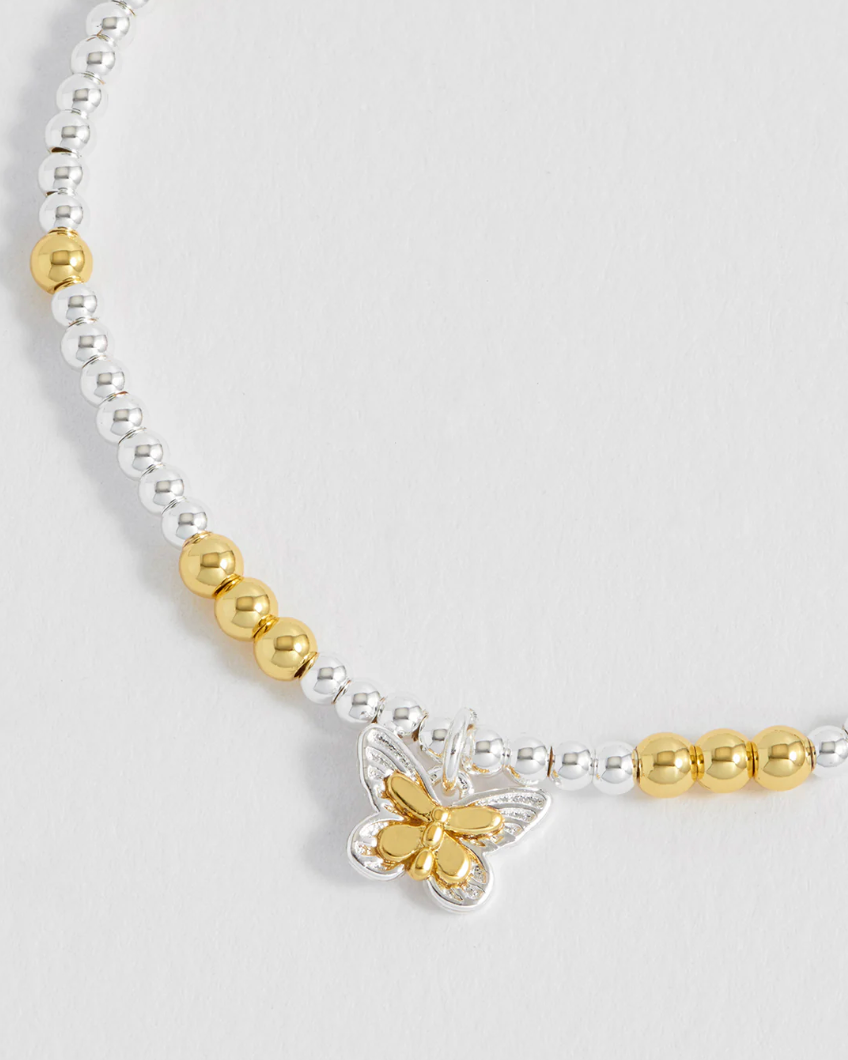ESTELLA BARTLETT MIXED METAL BUTTERFLY SIENNA BRACELET