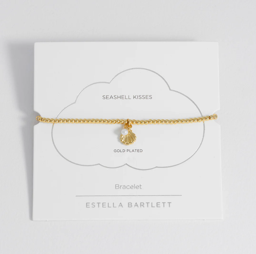 ESTELLA BARTLETT SEASHELL AND PEARL SIENNA BRACELET