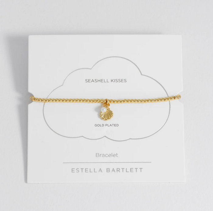 ESTELLA BARTLETT SEASHELL AND PEARL SIENNA BRACELET