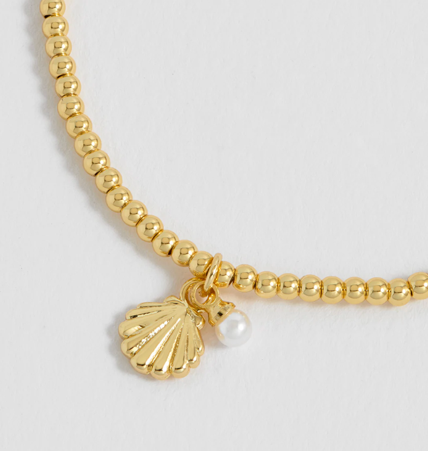ESTELLA BARTLETT SEASHELL AND PEARL SIENNA BRACELET
