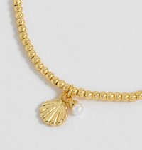 ESTELLA BARTLETT SEASHELL AND PEARL SIENNA BRACELET