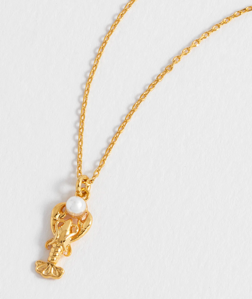 ESTELLA BARTLETT LOBSTER WITH PEARL NECKLACE