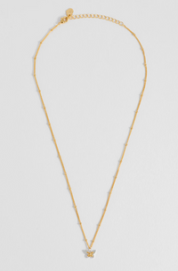 ESTELLA BARTLETT MIXED METAL BUTTERFLY NECKLACE