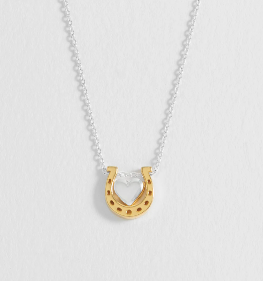 ESTELLA BARTLETT HEART AND HORSESHOE NECKLACE