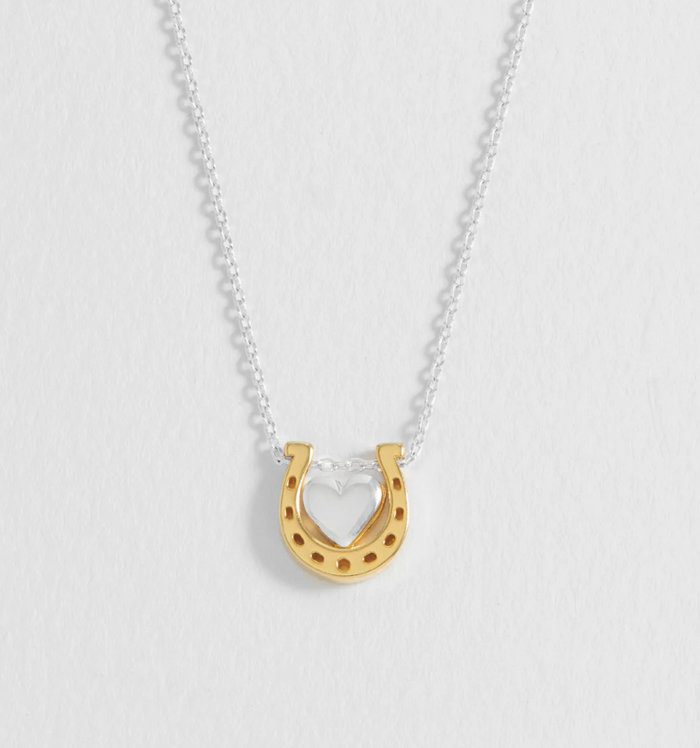 ESTELLA BARTLETT HEART AND HORSESHOE NECKLACE