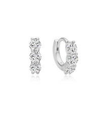 ANIA HAIE TRIO SPARKLE HUGGIE HOOP EARRINGS