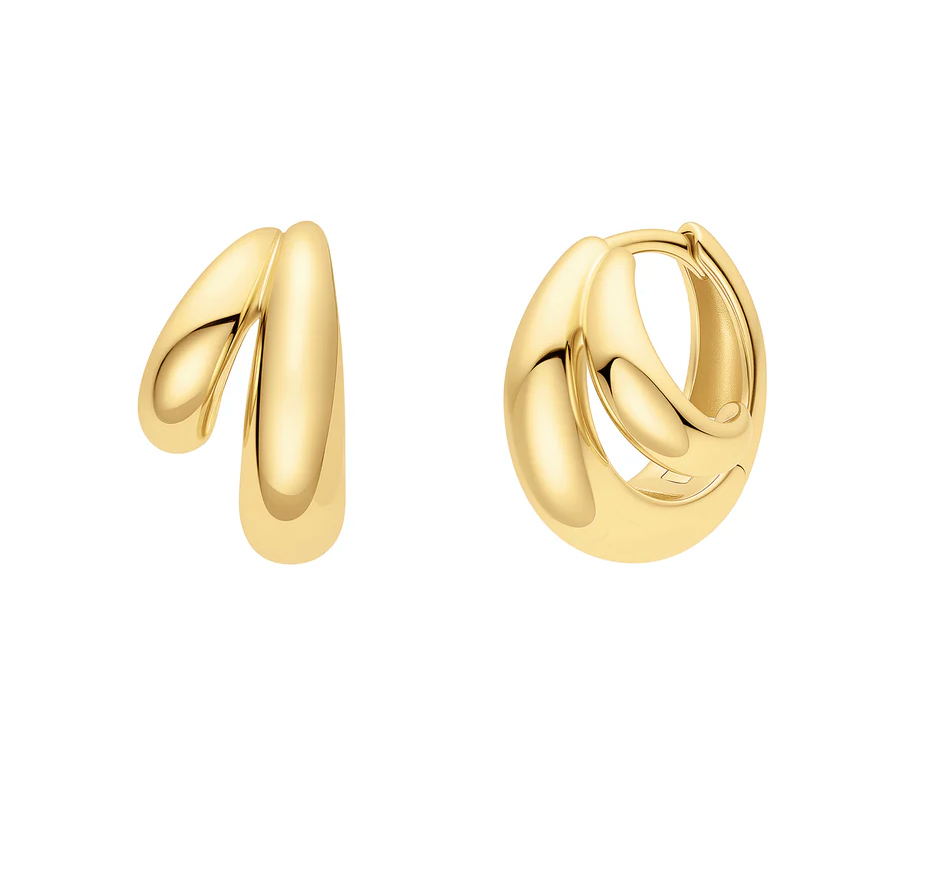ANIA HAIE DOME HOOP EARRINGS