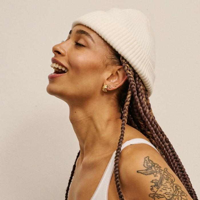 ENAMEL COPENHAGEN NARA LONG STUD EARRINGS