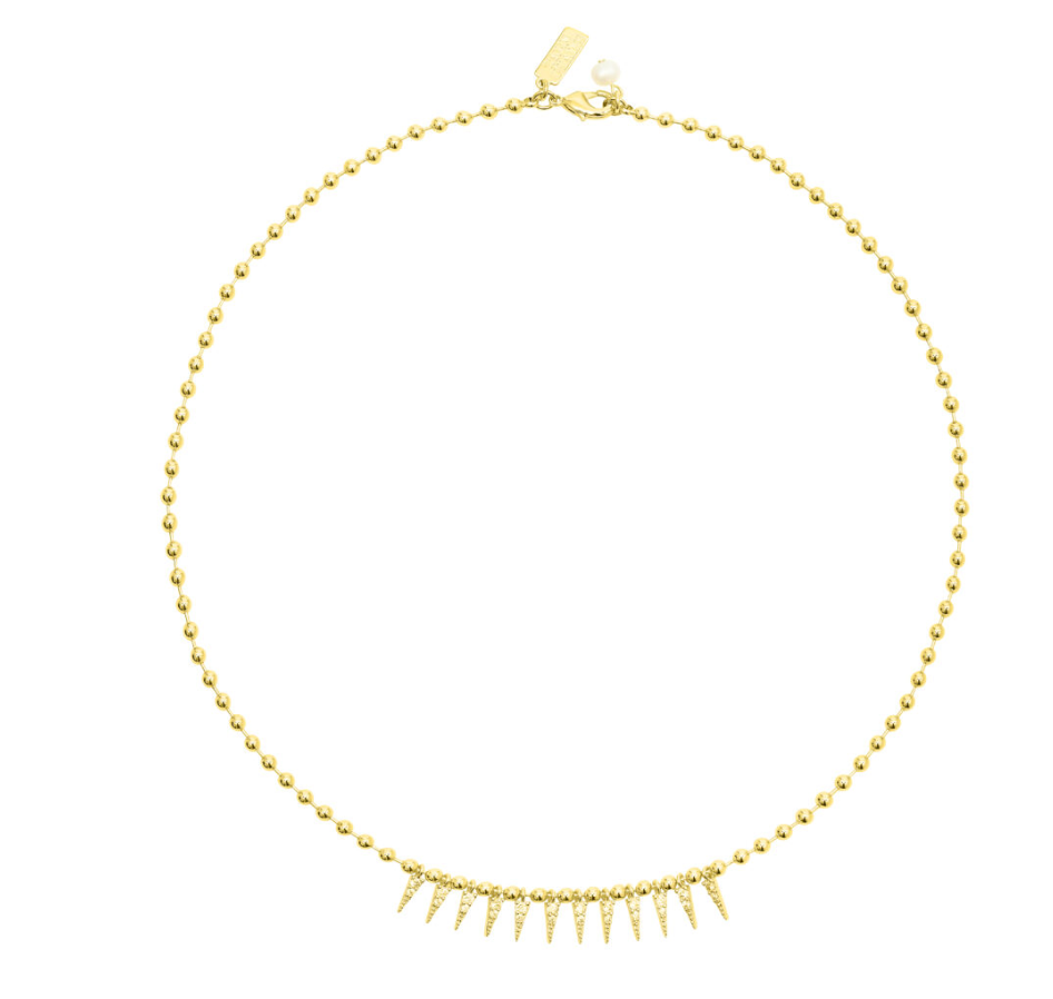 TALIS CHAINS SPIKE DROP NECKLACE