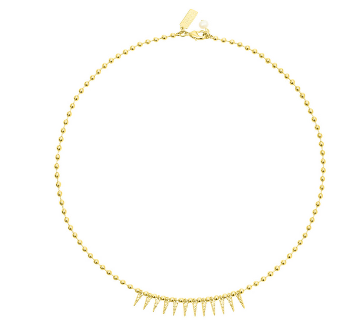 TALIS CHAINS SPIKE DROP NECKLACE