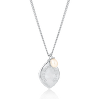 CLAUDIA BRADBY X MIDLIFECHIC MICRO MANTRA NECKLACE WITH SINGLE PEARL CHARM