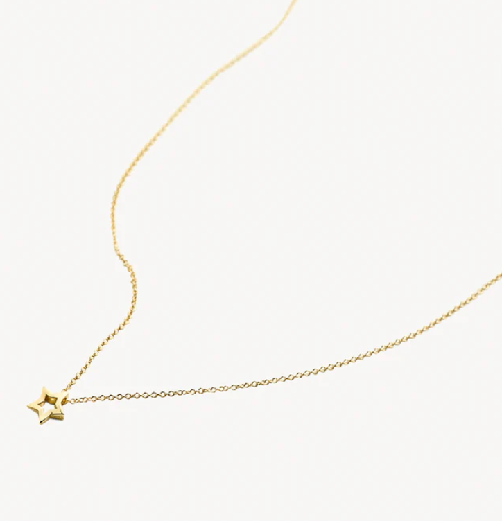 BLUSH 14K GOLD STAR NECKLACE