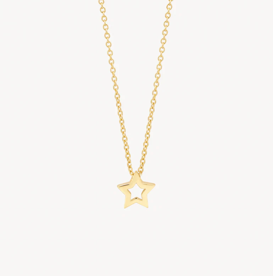 BLUSH 14K GOLD STAR NECKLACE
