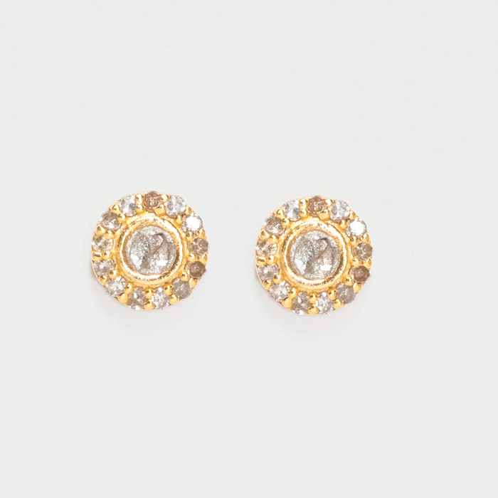 SHANA GULATI DAGNY ROUND STUD EARRINGS