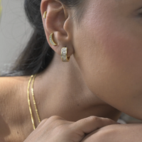 SHANA GULATI HUGO ROUND HOOP EARRINGS