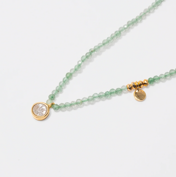 SHANA GULATI MARGOT ROUND BEADED NECKLACE