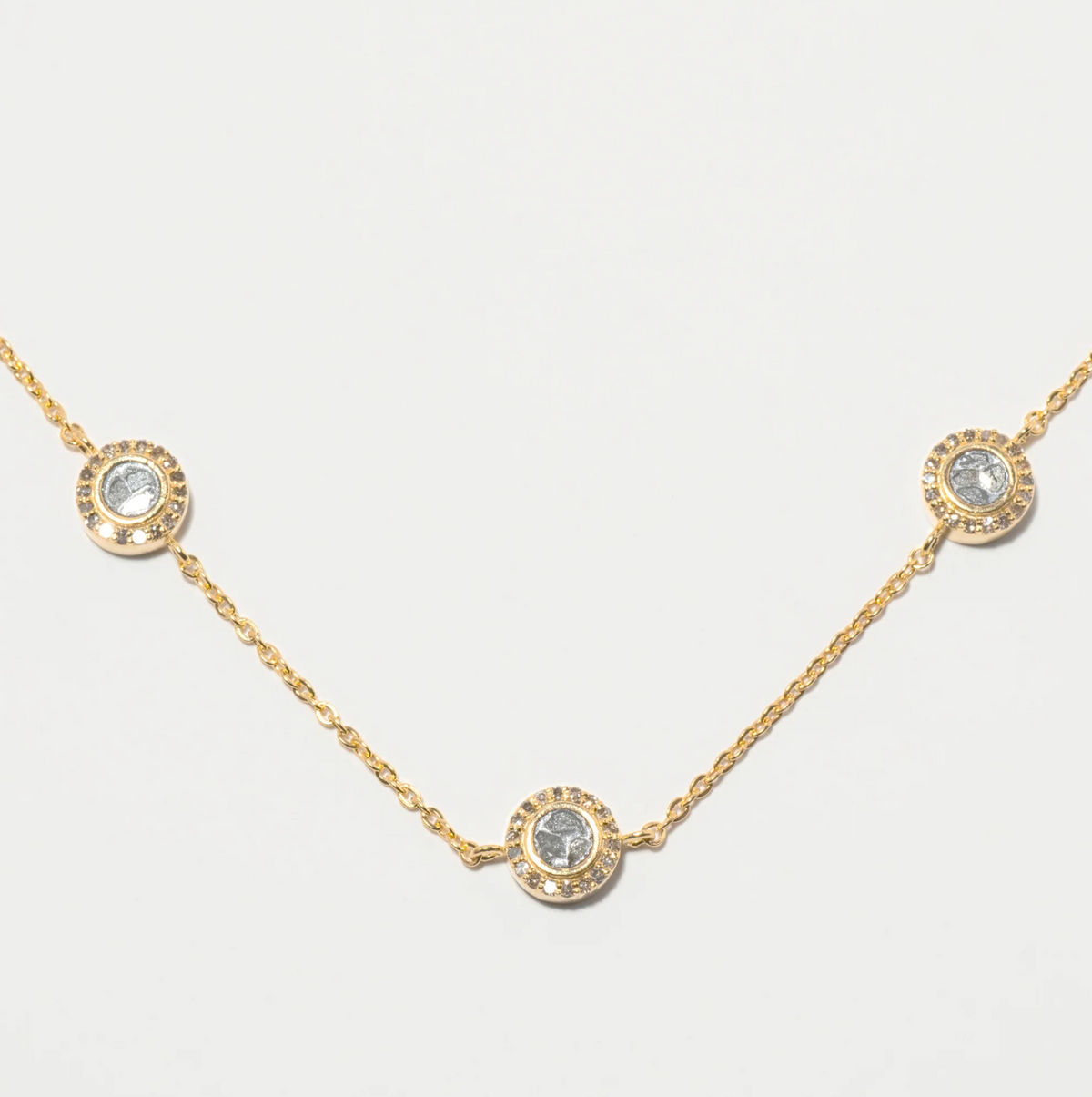 SHANA GULATI DAGNY ROUND STATION NECKLACE