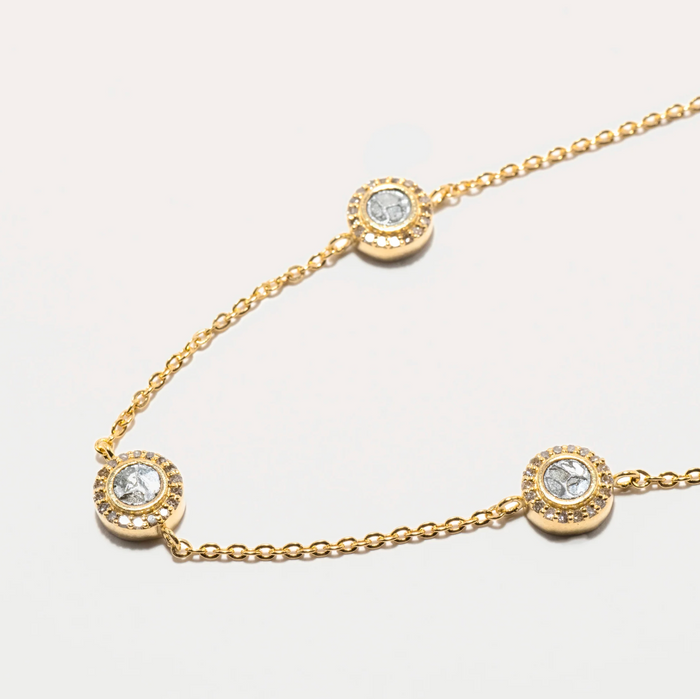 SHANA GULATI DAGNY ROUND STATION NECKLACE