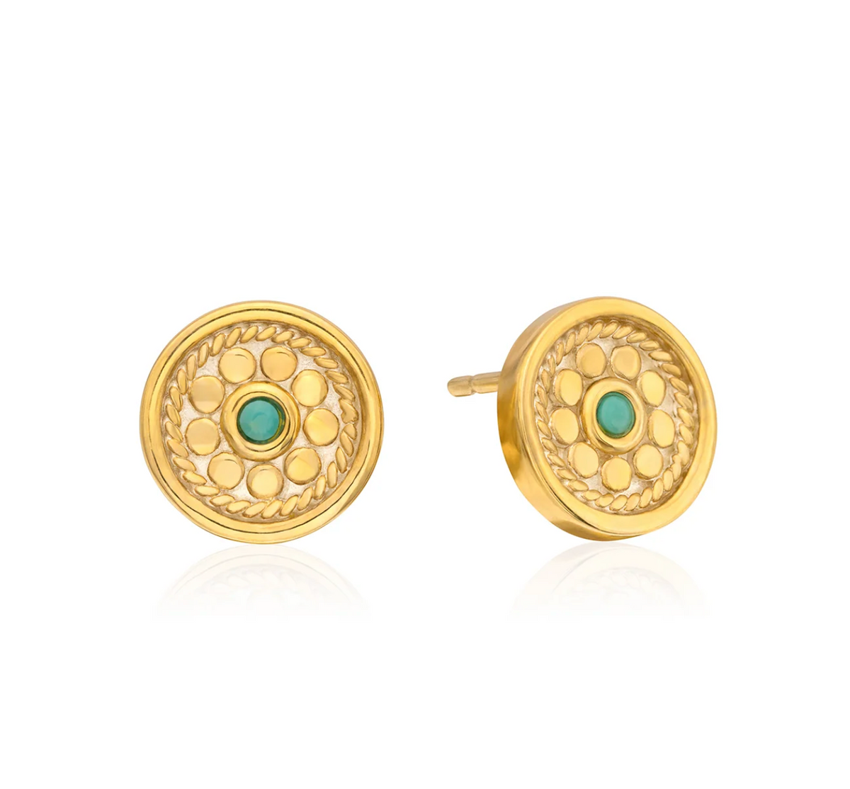 ANNA BECK FLORA TURQUOISE STUD EARRINGS
