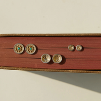 ANNA BECK FLORA TURQUOISE STUD EARRINGS