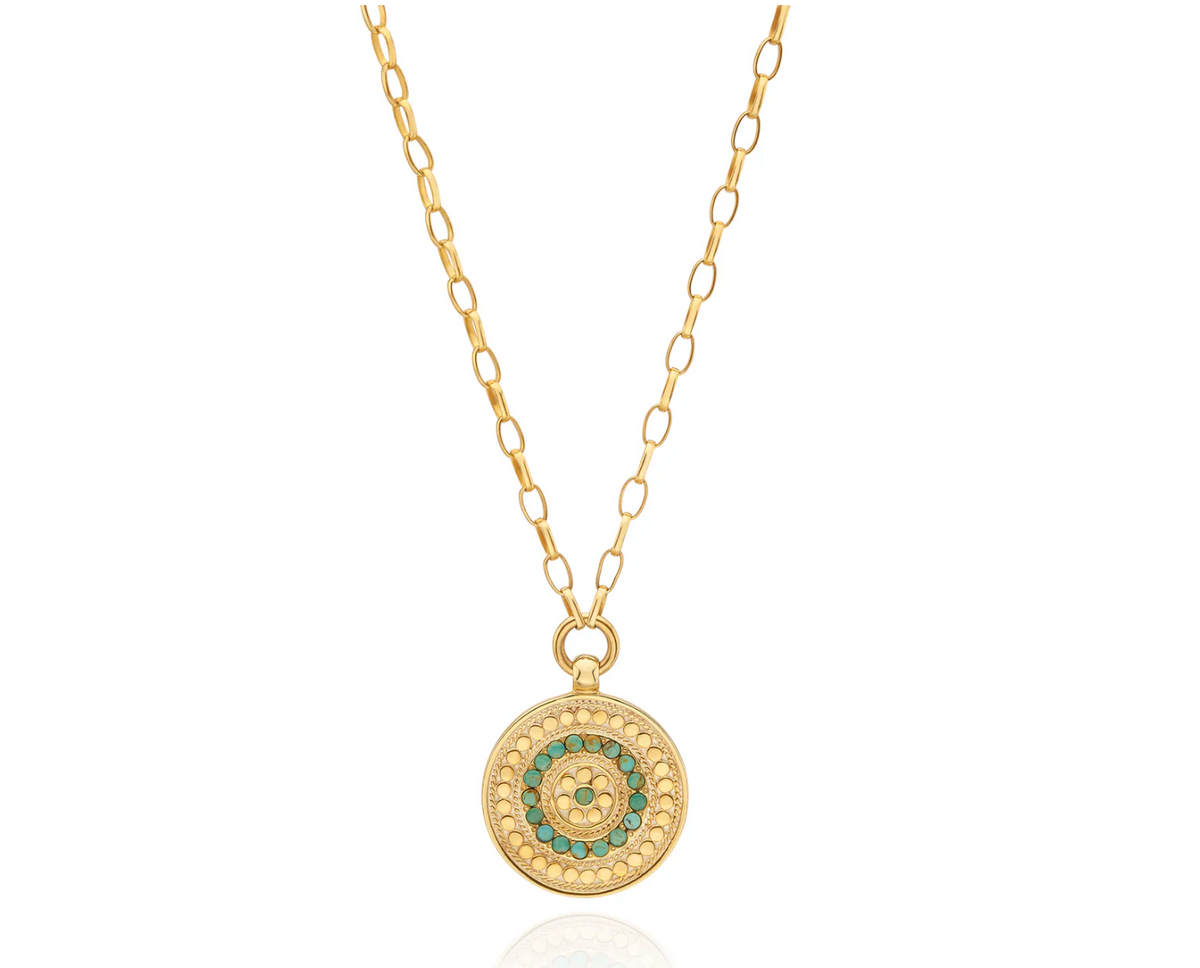 ANNA BECK FLORA MEDALLION NECKLACE