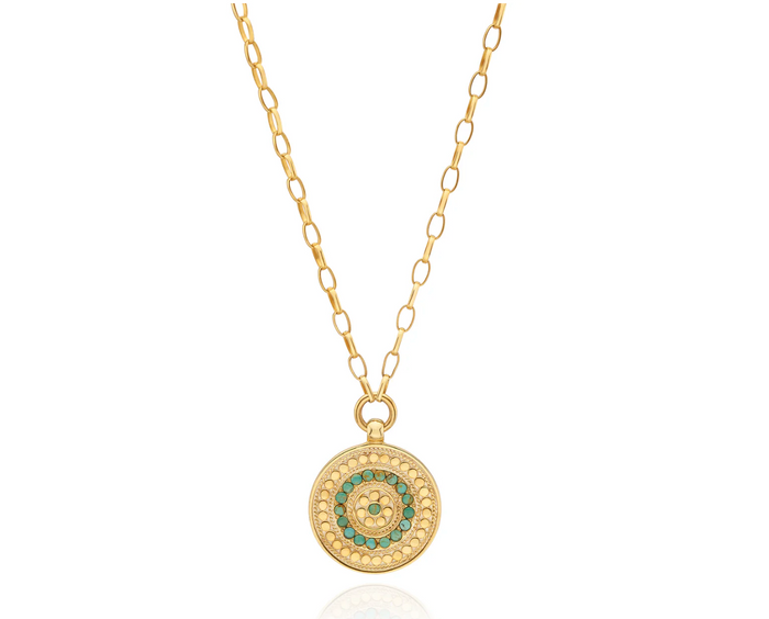 ANNA BECK FLORA MEDALLION NECKLACE