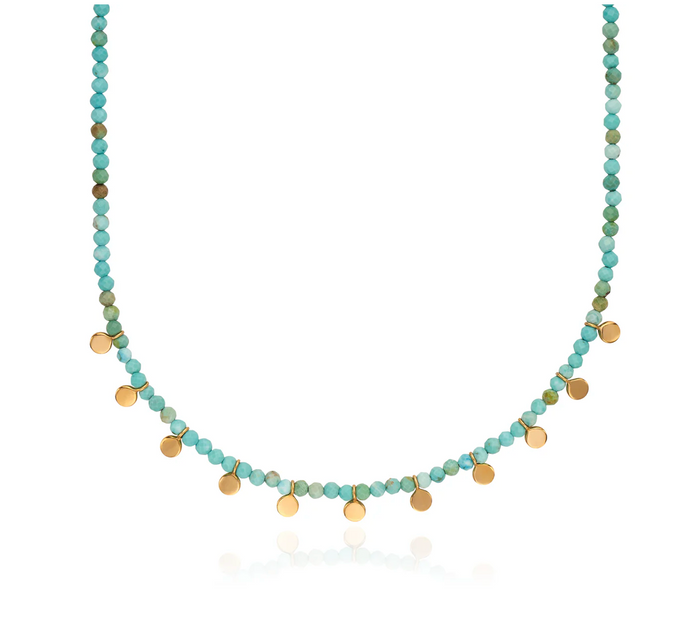 ANNA BECK PALOMA BEADED MULTI-CHARM NECKLACE